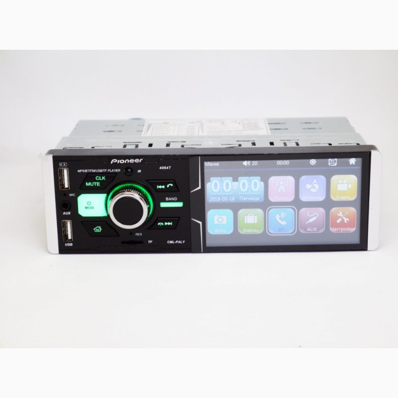 Фото 4. Автомагнитола Pioneer 4064T ISO - Сенсорный экран 4, 1+ RGB подсветка + DIVX + MP3 + USB