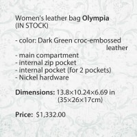 Кожаная сумка Olympia