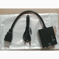 HDMI - VGA переходник для подключения к мониторам приставок, тюнеров