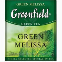 Чай зеленый пакетированный Greenfield Green Melissa 100шт с мелисой