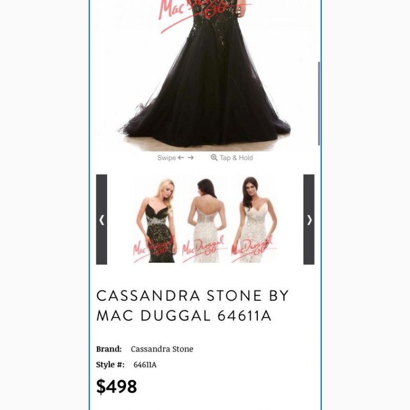 Фото 7. Вечірня сукня американського бренду Mac Duggal, фасон рибка. Знижка 50%