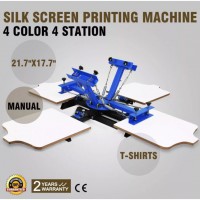 Шелкотрафаретный карусельный станок 4х2 станок для печати на футболках