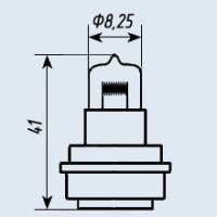 Лампа КГМ-27-30-1, 27В 30Вт, КГМ 27-30 лампа кварцевая галогенная (специальная)