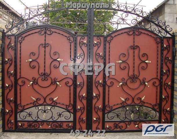 Фото 8. Кованые ворота, распашные, откатные, решетчатые, металлические калитки, под заказ