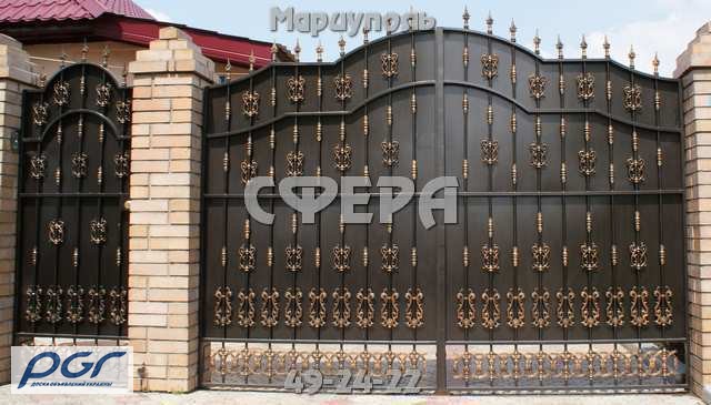 Фото 2. Кованые ворота, распашные, откатные, решетчатые, металлические калитки, под заказ