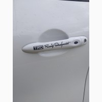 Наклейки на мото-авто ручки TRD номер 7 Белая светоотражающая