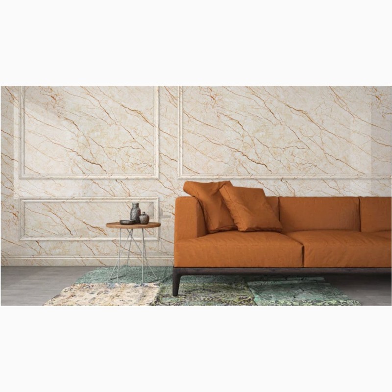 Фото 2. Декоративная плита для облицовки стен Brilliant Ivory Marble (1200x2400x4mm)