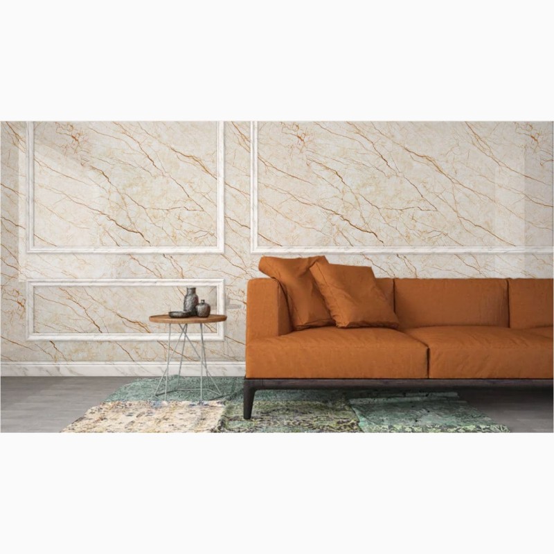 Фото 4. Декоративная плита для облицовки стен Brilliant Ivory Marble (1200x2400x4mm)