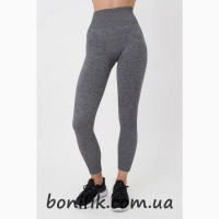 Женские меланжевые спортивные леггинсы LEGGINGS RIB MELANGE