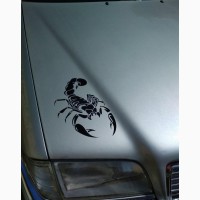 Наклейка на авто Скорпион Чёрная 2 шт