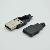 Пара разборных разъемов USB Тип A DIY для подключения к повербанку