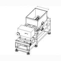 Горизонтальный смеситель для теста, тестомес 500 литров 15 кВт