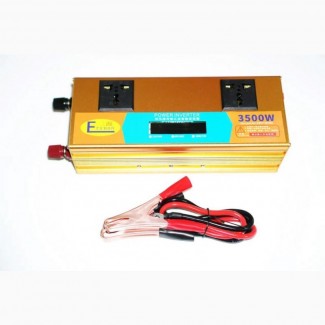 Преобразователь (инвертор) 12V-220V 3500W LCD Gold