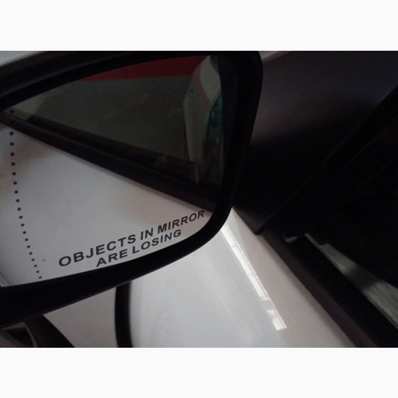 Фото 7. Наклейки на боковые зеркала заднего вида Objects in Mirror are Losing