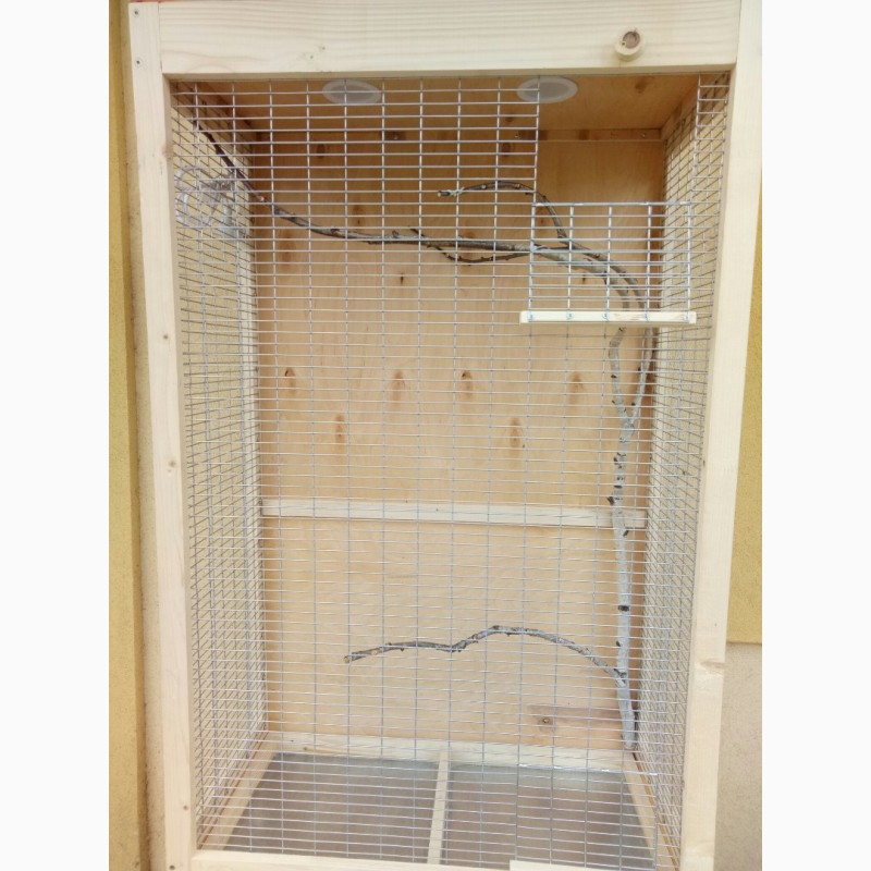 Фото 2. Клетка вольер для мелкой домашней птички попугая, кенора и других на подставке