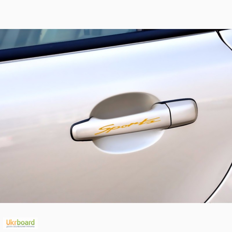 Фото 3. Наклейки на ручки, диски авто 13.4 см Спорт светоотражающая Тюнинг авто