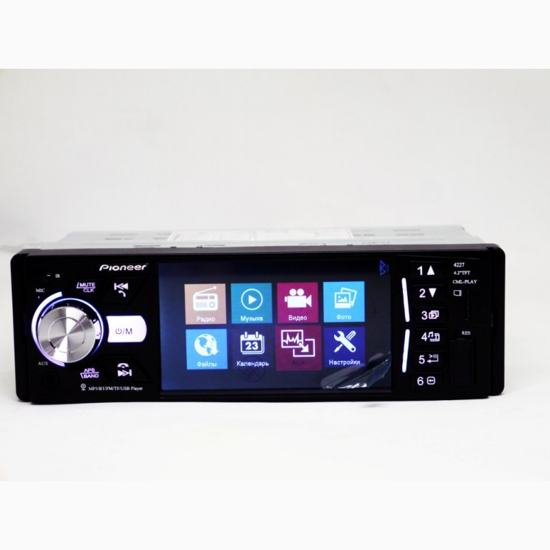 Фото 3. Магнитола Pioneer 4227 ISO - экран 4, 1#039; #039; + DIVX + MP3 + USB + SD + Bluetooth