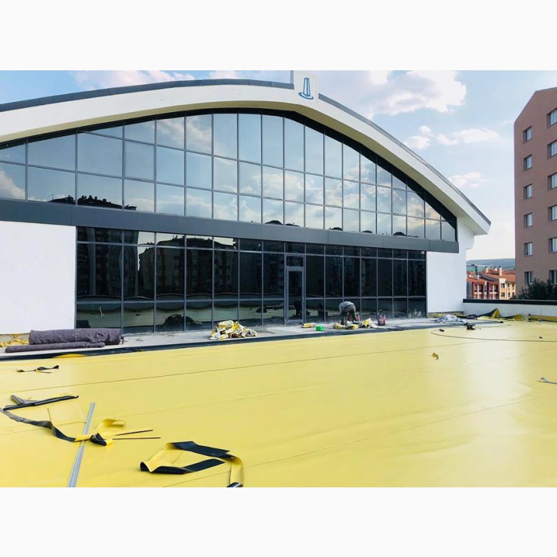 Фото 3. ПВХ мембрана гідроізоляційна Rooftop Торгової марки Tetto жовто-чорна