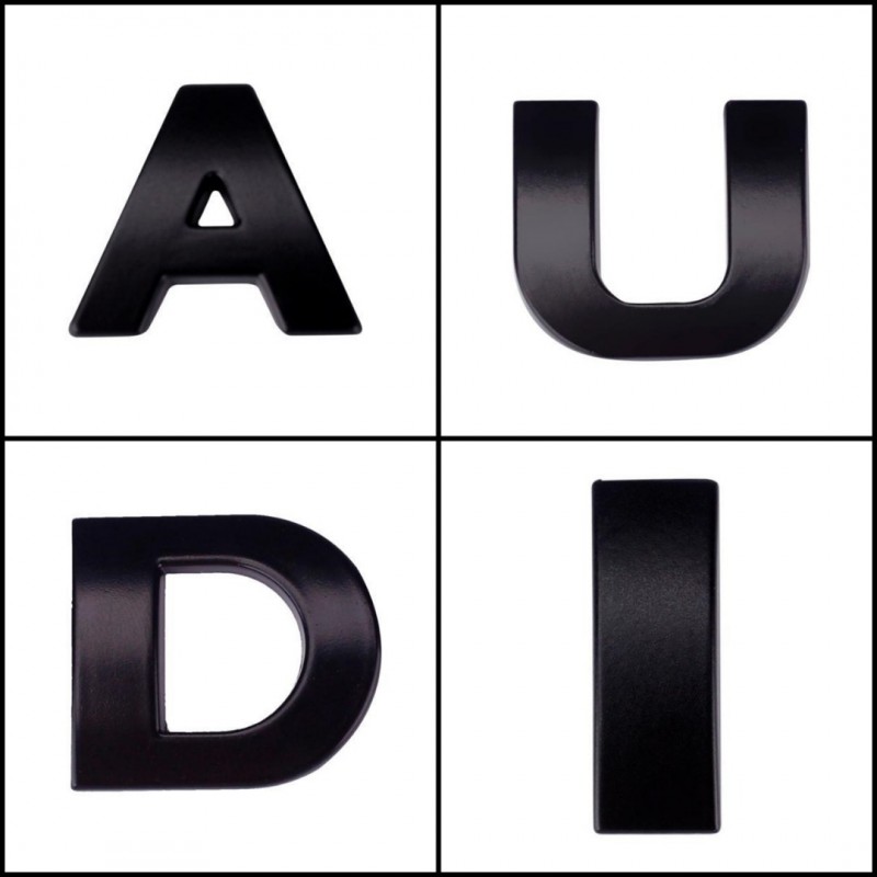 Фото 7. Металлические буквы AUDI на кузов авто не ржавеют