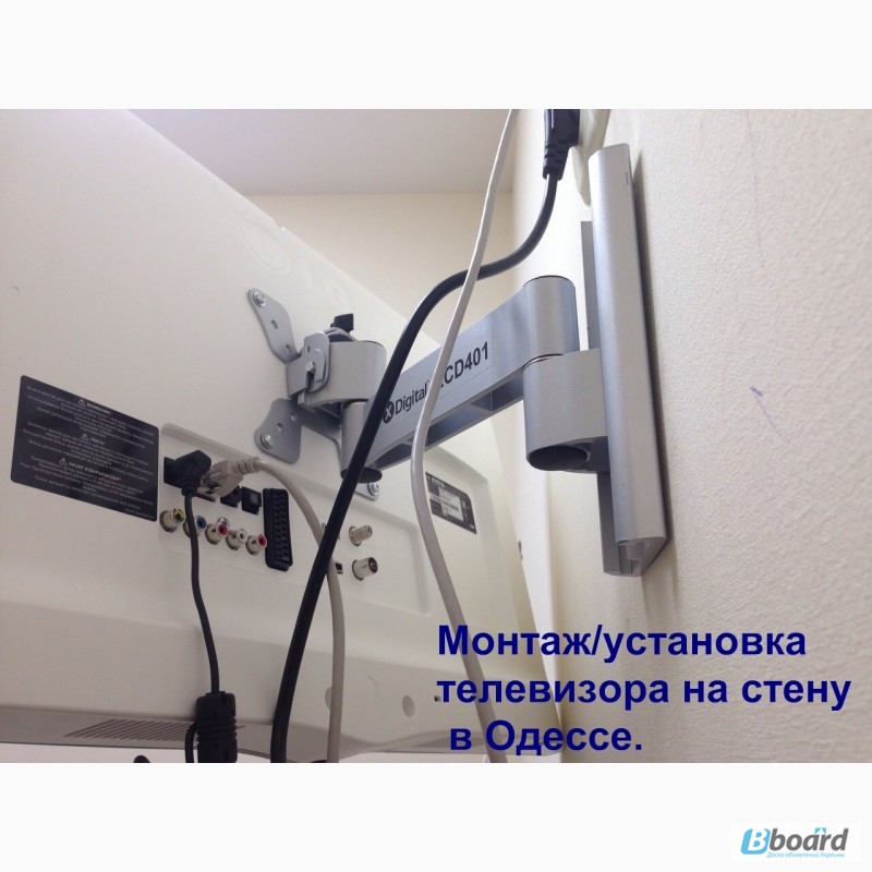 Фото 17. Повешу LED tv телевизор на стену вся Одесса.монтаж и настройка smart TV