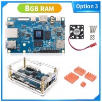 Orange Pi 5 8GB RAM RK3588S + корпус + радіаторы + вентилятор