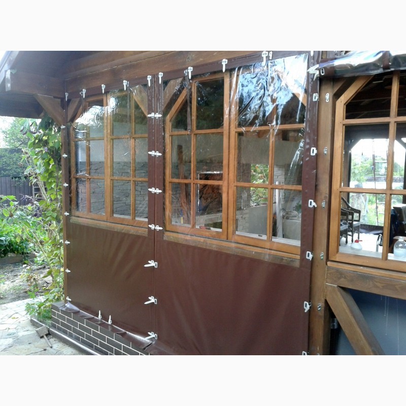Фото 4. Мягкие окна для веранды загороднего дома