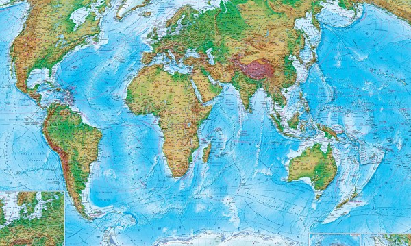 Фото 5. Печать карт друк мап карта мира географическая