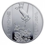 Монета Украины Петриковская роспись