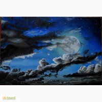 Картина Лунное настроение, холст, масло. 40х60 см