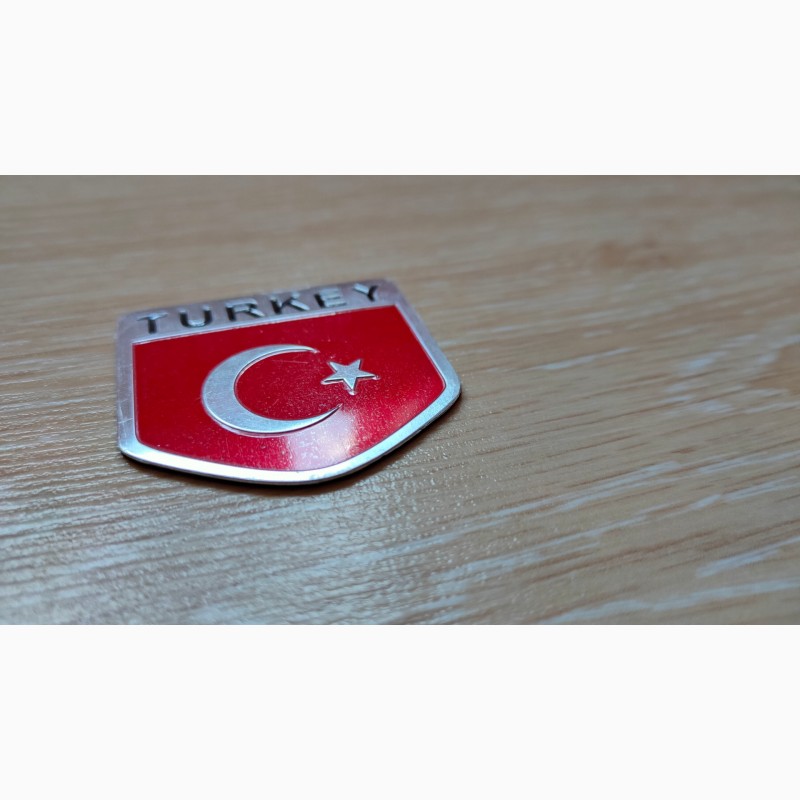 Фото 7. Наклейка на авто Флаг Турции алюминиевые на авто