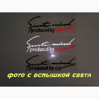 Наклейка на авто-мото Sport mind produced by sports Маленькая
