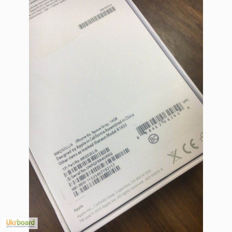 Фото 5. Печать IMEI наклейки коробки iPhone 6, 6s, заводское качество