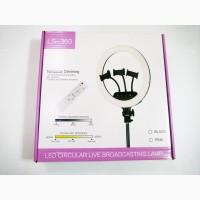 Кольцевая LED лампа LS-360 39см 220V 2 крепл.тел. + пульт