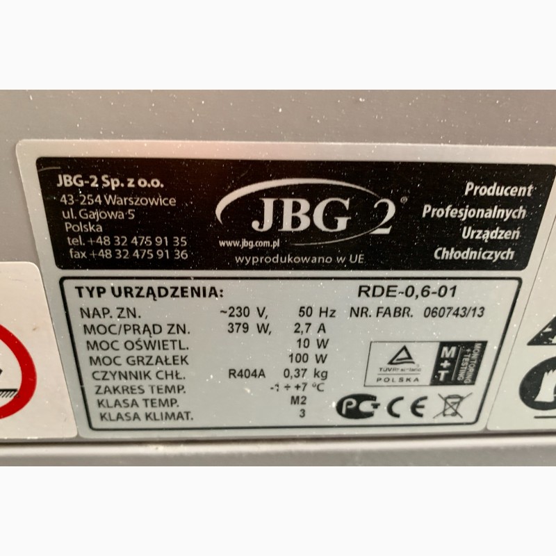 Фото 5. Холодильний та кондитерський прилавок JBG-2 RDE 0.6 м