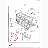 B66010580B, Маслофорсунки Мазда 323, двиг Z5, оригінал Mazda SE0110730