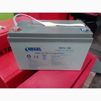 Гелевий акумулятор HEGEL HG12V100Ah для безперебійного живлення