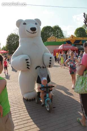 Фото 2. Белый Медведь - ростовая кукла в Киеве на детский и взрослый праздник