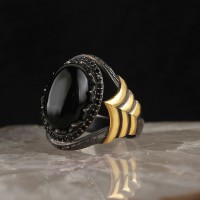 Авторское серебряное кольцо, перстень, печатка ручной работы 925 пробы с позолотой