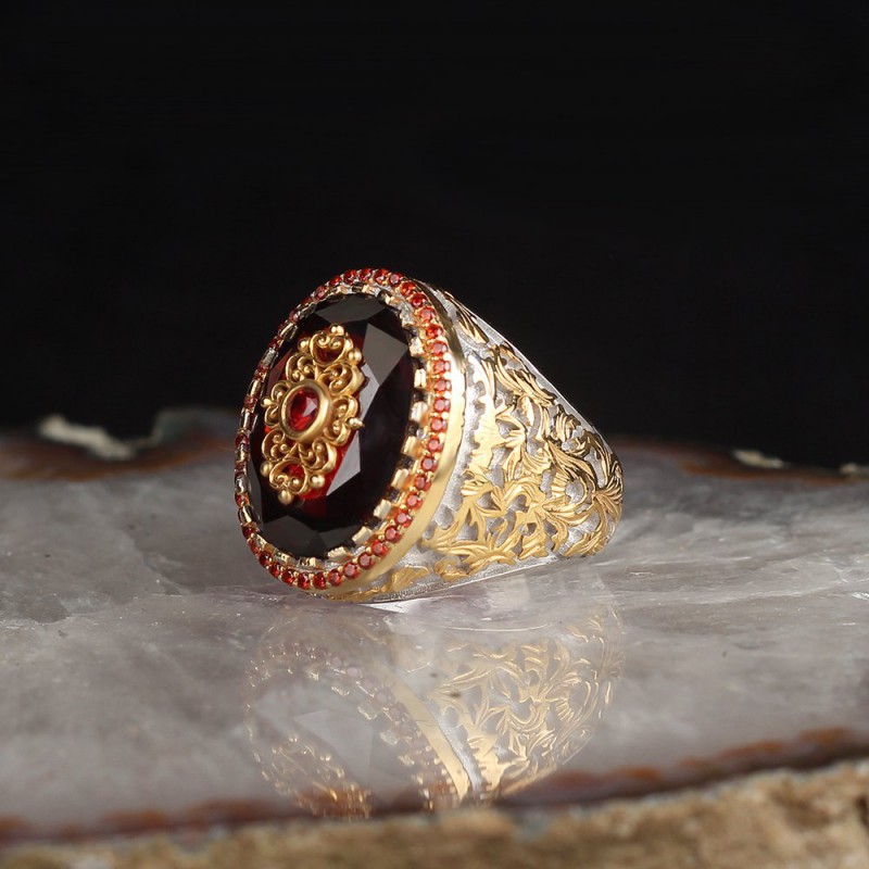 Фото 5. Авторское серебряное кольцо, перстень, печатка ручной работы 925 пробы с позолотой