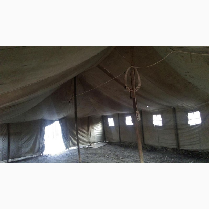 Фото 15. Палатка военная для применения в строительстве и для других целей