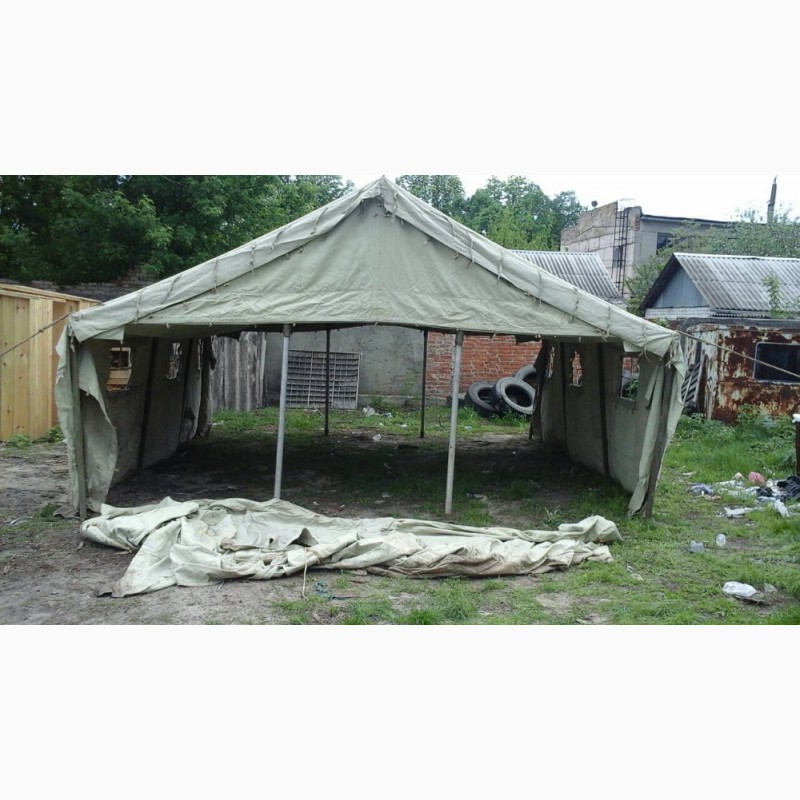Фото 4. Палатка военная для применения в строительстве и для других целей