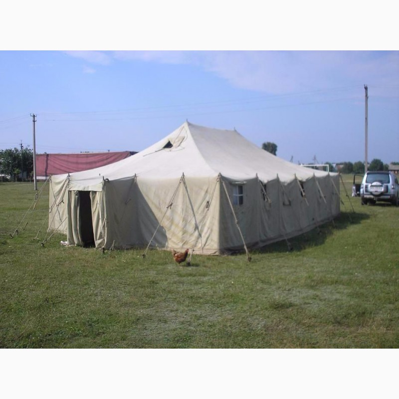 Фото 8. Брезентовая палатка различных размеров и применения в сельском хозяйстве