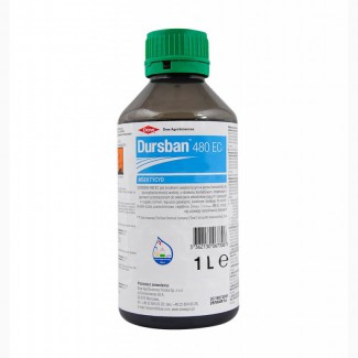 Dursban 480 EC (Дурсбан) 1л – инсектицид-фумигант широкого спектра действия