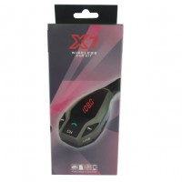 Автомобильный FM трансмиттер модулятор X7 Bluetooth MP3 Чёрный