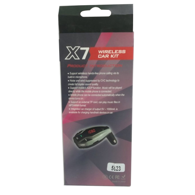 Фото 4. Автомобильный FM трансмиттер модулятор X7 Bluetooth MP3 Чёрный