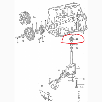 VAG 027115027, Шестерня маслонасоса WV, Audi, оригінал VAG 058115027